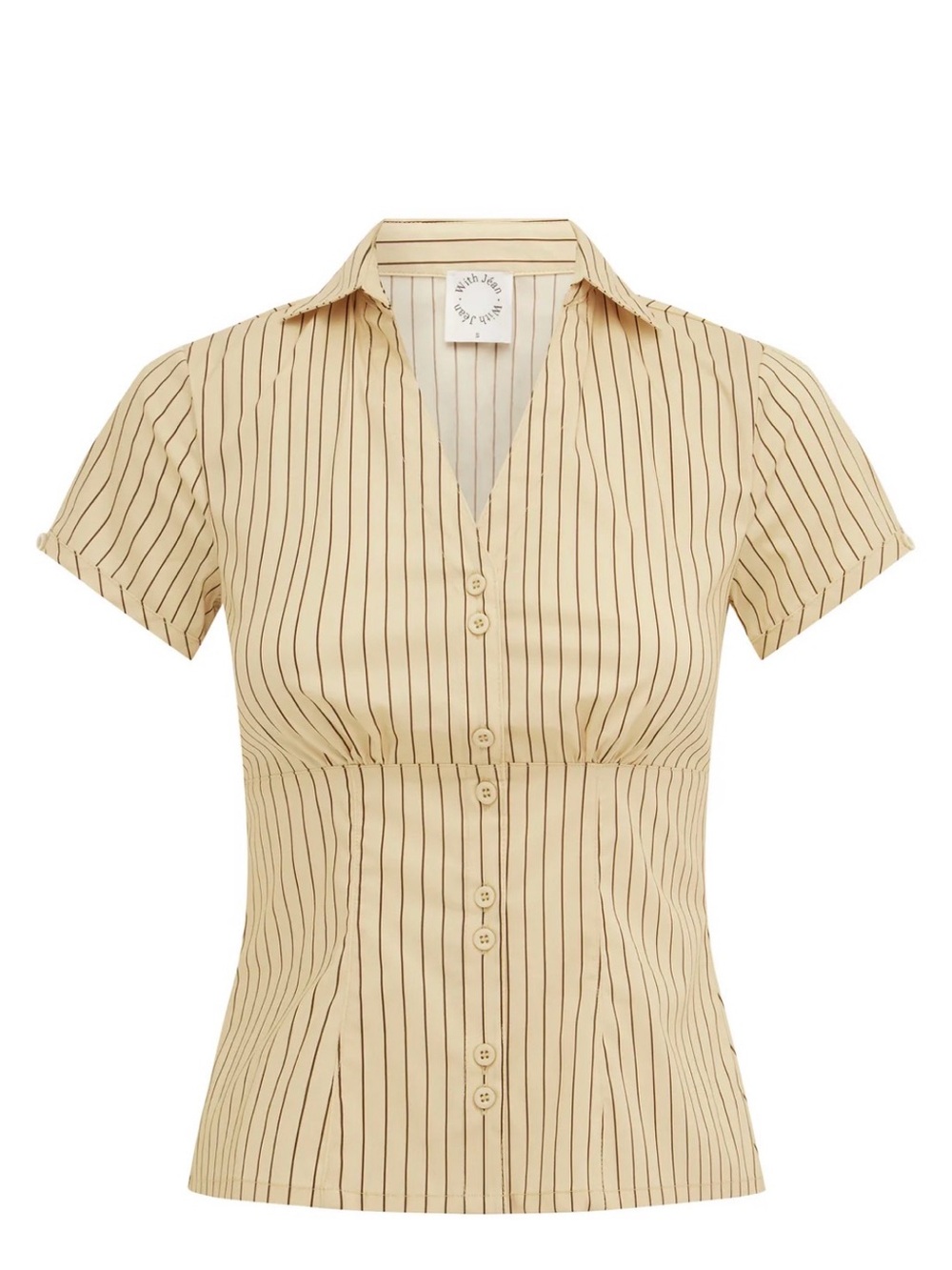 NWT With Jéan MIKAYLA TOP | BEIGE, size L